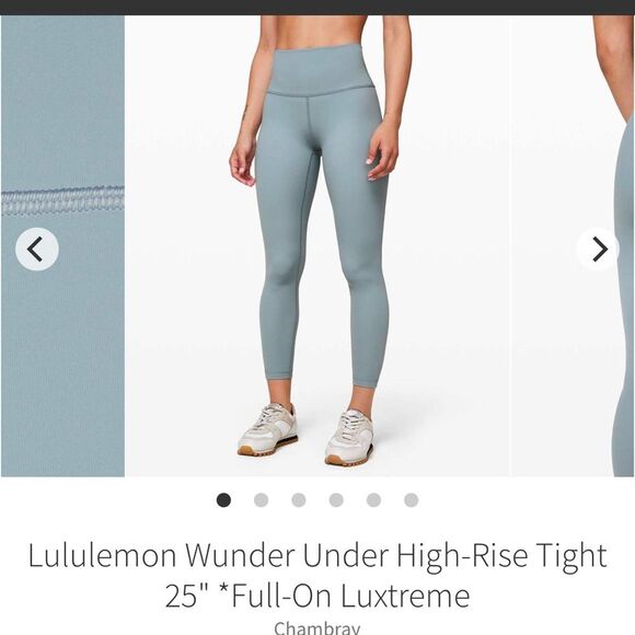 Lululemon Wunder Under High-Rise Tight 25"‎ *Full-On Luxtreme Size 4 - Picture 1 of 13